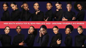 Three Words To Describe Myself Miss South Africa 2020 Top 15 Youtube
