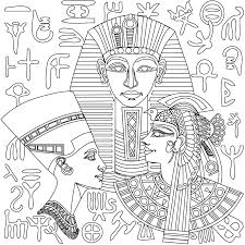 The pharaoh and a map of the empire. Egyptian Coloring Pages Egyptian Drawings Egyptian Crafts Coloring Books