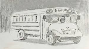 Daily Drawing No 159 School Bus Re Just Draw One Thing Today Daily Drawing Art Inspiration Drawing Exercises