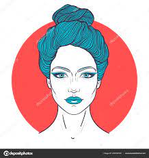 60 Top Knot Hair Vector Images Top Knot Hair Illustrations Depositphotos