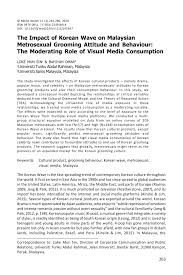 3 cara kirim uang dari malaysia ke indonesia | malaysia merupakan salah satu negara tujuan tenaga kerja indonesia, dari gaji yang di per. Pdf The Impact Of Korean Wave On Malaysian Metrosexual Grooming Attitude And Behaviour The Moderating Role Of Visual Media Consumption