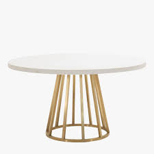 Atlas White Concrete Top Dining Table Shop Dining Tables Dear Keaton In 2020 Dining Table Gold Round Dining Table Concrete Top Dining Table
