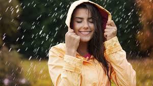 Download the background for free. Photo Smile Beautiful Girls Rain Hood Headgear