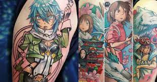 Amazing Anime Tattoos By Artist Simon K Bell Are Just Awesome Anime Manga Anime Tattoos Anime Awesome Anime