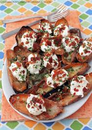 Loaded Bacon And Brie Sweet Potato Skins Recipe Appetizer Recipes Healthy Superbowl Snacks Recipes