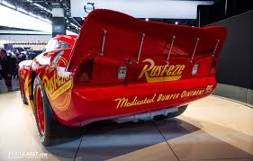 See more ideas about lightning mcqueen, disney cars, cars movie. Lightning Mcqueen With Updated Cars 3 Design On Display At The 2017 Detroit Auto Show Pixar Post