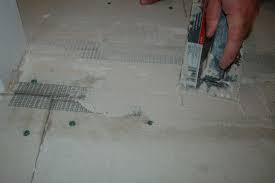 Precut and fit all the cement board and then lift all of the cement boards out. Install Tile Backer Board On Sub Floor Icreatables Com