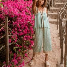Spell The Gypsy Collective Intimates Sleepwear Nwt Spell Ocean Cami And Pants Set Poshmark