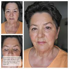 Minimizing deep creases with lighter makeup shades