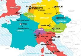 The one exception is a single daily, direct train that runs between venice, italy and geneva, switzerland. Image Result For France Italy Switzerland On Map Map France Italy