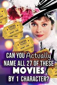 There are less important movies t. Quiz Can You Actually Name All 27 Of These Movies By One Character Movie Quizzes Movie Character Quiz Classic Movie Characters