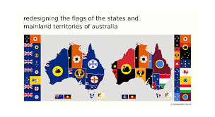 Each country in the world has its own combination of colors, shapes and symbols, but conventionally almost all national flags are rectangular. Redesigning The Flags Of States And Mainland Territories Of Australia Australia Map Flag Of Australia Map