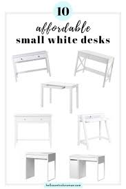 From rustic wood to glossy white, there's a desk for every style, purpose and project. A Small White Desk For An Office Nook Hello Central Avenue