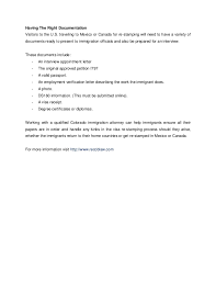 Wow your future employer with this simple cover letter example format. Visa Re Stamping In Canada Mexico Or Bahamas A Good Option