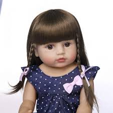 Buy Anano 22 Inch Soft Baby Girl Doll Full Body Silicone Reborn Baby Girls  Dolls Blonde Hair Blue Eyes Lifelike Reborn Babies Dolls for 5 Years Old  Girls … (08) Online at