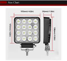 Us 8 88 28 Off 12v Spot Led Work Light Bar 48w 4inch Offroad Car Headlight For Truck Tractor Boat Trailer 4x4 Suv Atv Led Driving Light Lamp In