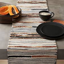 Dorado Handwoven Table Runner Cb2 In 2020 Modern Table Runners Hand Woven Table Runner Boho Table Runner