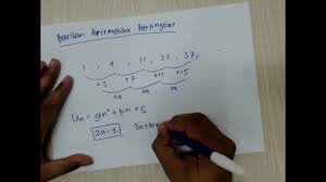 Pengertian barisan bilangan tingkat 2. Barisan Aritmetika Bertingkat Part 1 Youtube