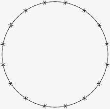 Barbed Wire Circle Round Png Barbed Clipart Circle Clipart Fence Fence Material Loop Barbed Wire Barbed Wire Tattoos Circle Frames