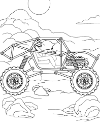 Tractor filling truck dirt digger coloring page color pages. Monster Truck Drive Coloring Page Free Printable Coloring Pages For Kids