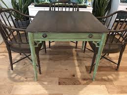 Tommy Bahama Style Card Table Makeover In 2020 Dining Table Makeover Card Table Makeover Diy Dining Table