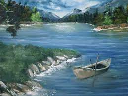لوحات رسم فنية جميلة بسيطة تشكيلية بالرصاص outdoor water coastline