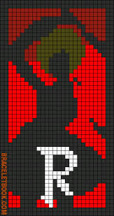Alpha Friendship Bracelet Pattern 9585 Braceletbook Com Perler Bead Patterns Anime Pixel Art Pixel Art Grid