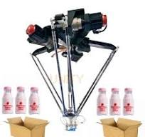 New Design Delta Robot 4-Axis Case Packer Robot Delta for Beverage Bottles  Moving Into Carton