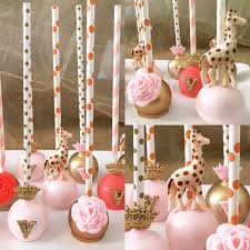 Aurora Baby Girl Shower Themes Giraffe Baby Shower Theme Cake Pops Baby Shower Girl