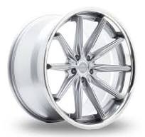 21" Concaver CVR8 Brushed Titanium Wider Rear Alloy Wheels