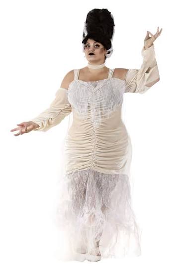 Bride of Frankenstein Plus Size Costume, White, Size 5X | FUN Costumes