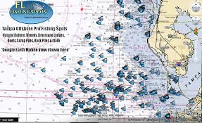 Tampa Florida Offshore Fishing Spots Florida Fishing Maps