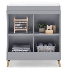 Delta Children Jordan Convertible Changing Table And Bookcase Gray In 2020 Baby Changing Table Dresser Delta Children Changing Table