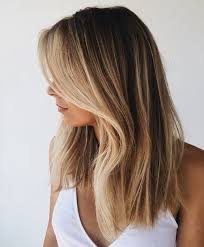 Straight And Simple Some Movement To Frame The Face Dark Blonde Hair Color Balayage Straight Hair Haircuts Straight Hair