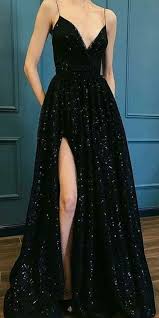 V Neck Black Sequin Long Prom Dresses Cheap Prom Dresses Pdy0441 Prom Party Dresses Prom Dresses Long Prom Dresses