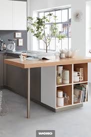 Moderne Kuche Mit Wohnlichem Abschlussregal Moderne Kuche Einrichtung Regal