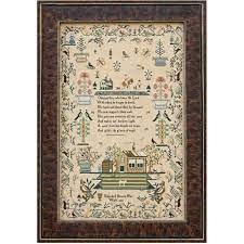 If you're looking for a rad font to go along with your cross tattoo, check our this curated collection: Elizabeth Beaven 1835 Hands Across The Sea Samplers
