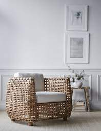 Vero Lounge Chair Iron Frame With Open Natural Rattan Double Wall Weave Chair Comes With Loose Seat And Back Cushions Furniture Furniture Design Furnishings