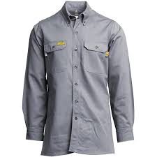 Lapco Gosac7 Fr 7oz Ultra Soft Uniform Shirt Gray