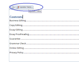 Clear headings and subheadings 3. Microsoft Table Of Contents Word 2010
