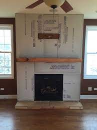 After that, do the steps by tiling this place on this prepared surface. A Diy Stone Veneer Installation Step By Step North Star Stone Stone Veneer Fireplace Diy Stone Veneer Fireplace Tile