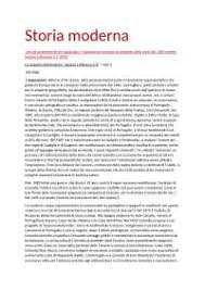La situazione preoccupa gli studenti. Riassunto Di Storia Moderna Per Esame Con Themelly Docsity