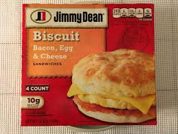 Jimmy Dean Bacon Egg Cheese Biscuit Sandwiches Review Freezer Meal Frenzy