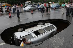 15 photos of china's sinkhole epidemic