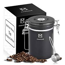4.6 out of 5 stars with 11 ratings. Magicafe Airtight Coffee Container Canister With Co2 Valve Airscape Coffee Container With Scoop For Ground Coffee Beans Storage Medium 16oz Buy Online In Bahamas At Bahamas Desertcart Com Productid 74272117
