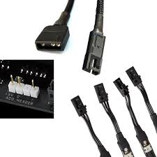 Corsair Rgb Led Light 3 Pin Male To 5v Rgb 3 Pin Female Adapter Cable Moddiy Com