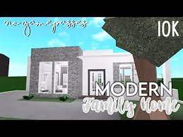 Bloxburg 10k No Gamepass Modern Family Home Youtube In 2021 Bloxburg House Ideas Bloxburg Houses Two Story House Design