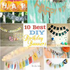 diy happy birthday banner ideas