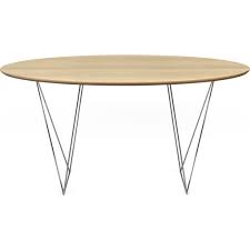 Temahome Row 150 Round Dining Table Oak Chrome Rowe Furniture Round Dinning Table Oak Dining Table