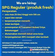 The devil made me do it dan a quite place part 2. Lowongan Kerja Spg Reguler Produk Fresh Bandung Agustus 2019 Infolokerbandung Com Produk